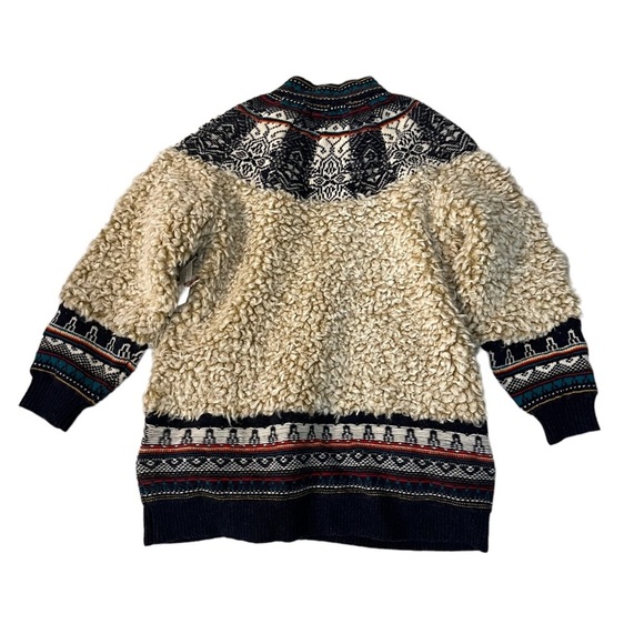 NWT Anthropologie Pilcro Size Medium Longline Sherpa Bomber Jacket $398 - Picture 4 of 8